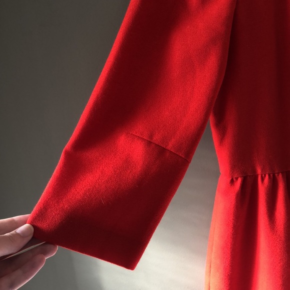 J. Crew Teddie Wool Blend Red Sheath Dress 6 - Picture 7 of 15